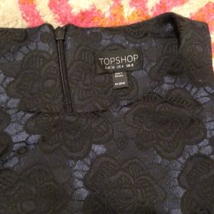 Topshop Pants - EUC Topshop Black Lace Pattern Jacquard Romper Topshop Pants - EUC Topshop Black Lace Pattern Jacquard Romper